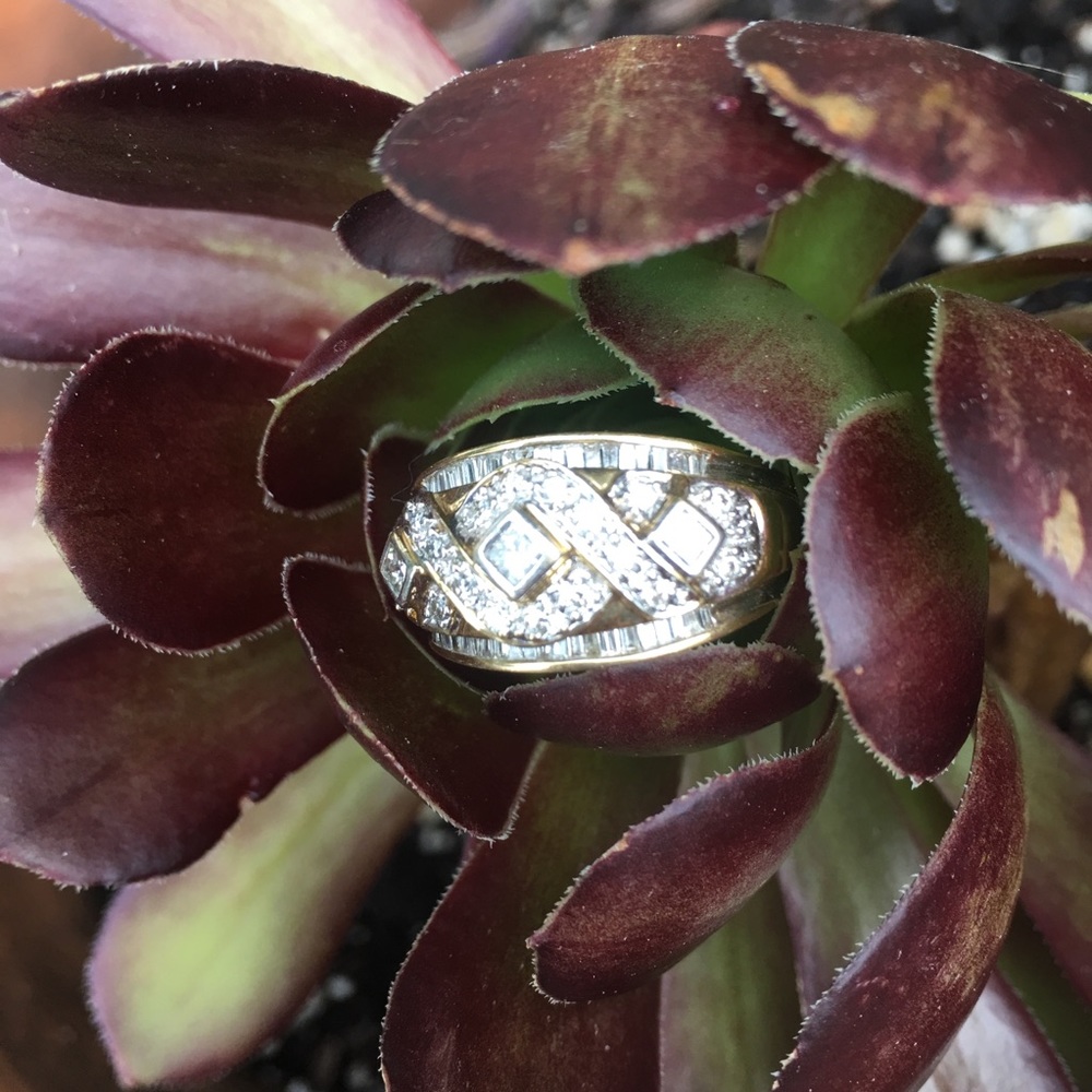 14K Gold Women’s Diamond Ring .67 TCW Size 8